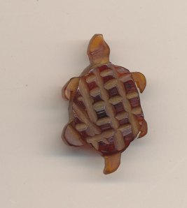 Large 1 3/8 inch Bakelite carved Turtle $55